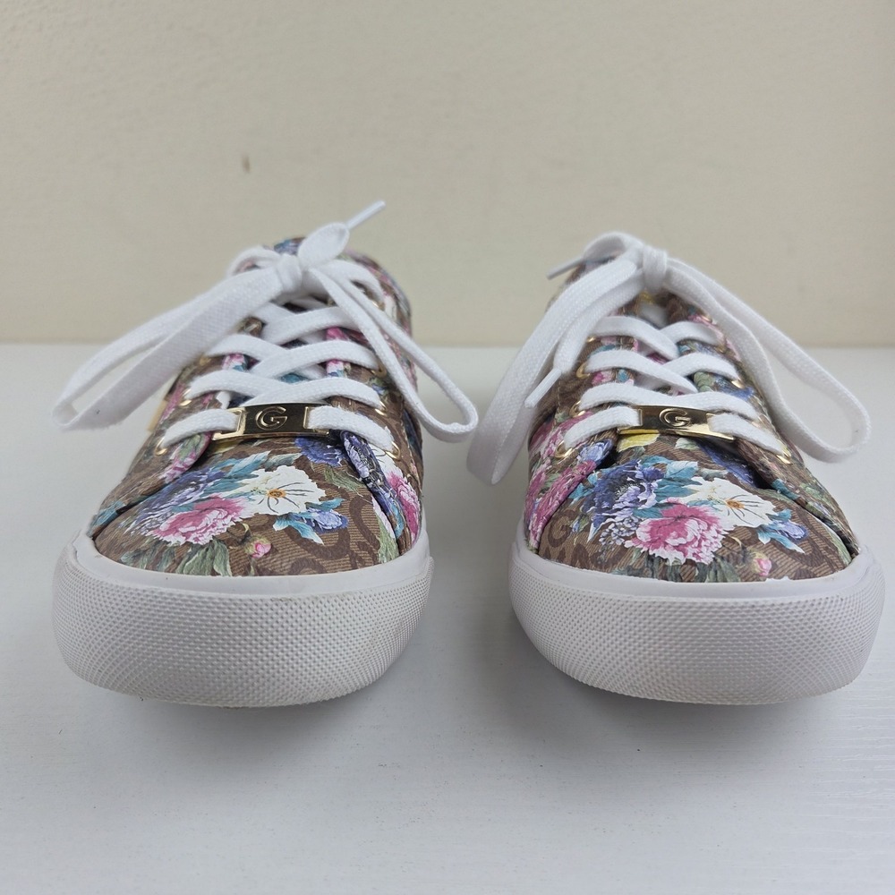 G by Guess GBG Los Angeles Backer Women's Size 8.5 Pink/White/Floral Shoes - Picture 6 of 16